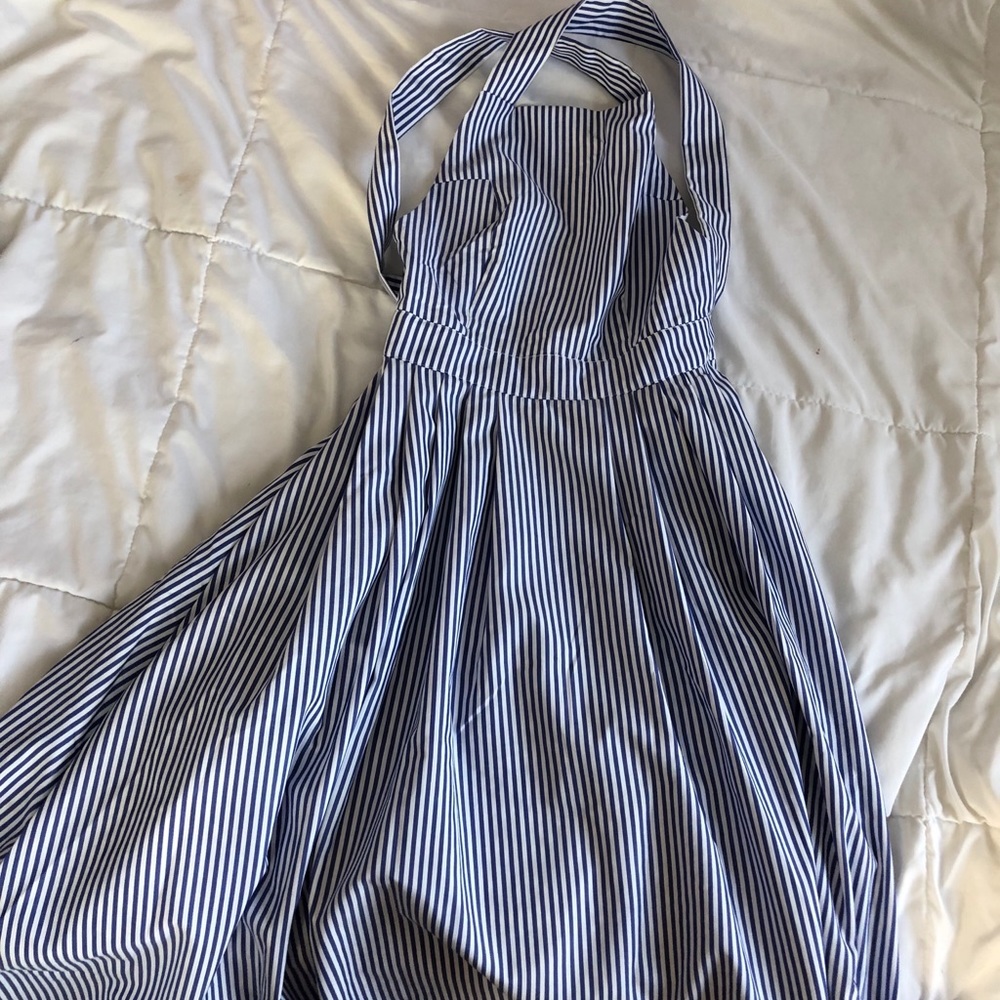 Cross Back Knee Length Dress
